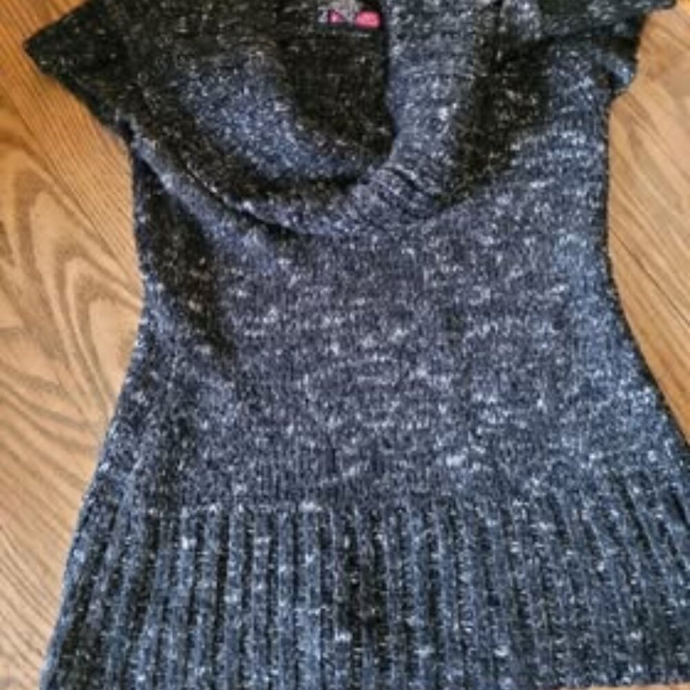 Hip length sweater